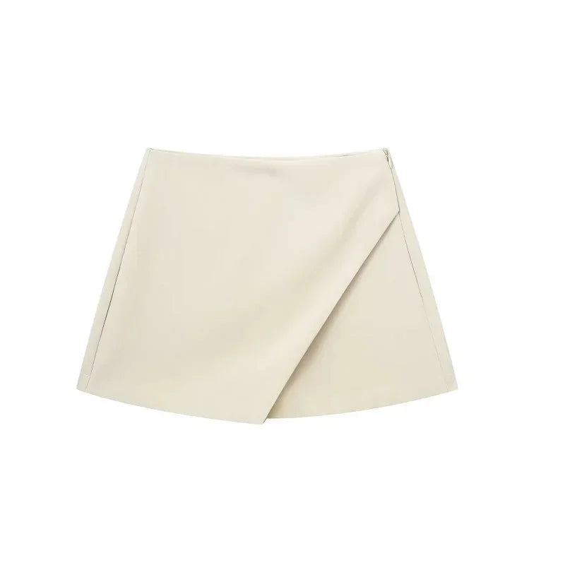 High-Waisted Asymmetrical Women's Skirt