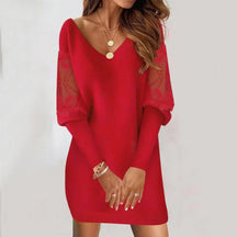 Long Sleeve Lace Bodycon Dress