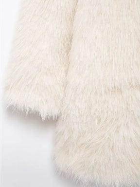 Luxurious Faux Fur Oversized Long Jacket for Women