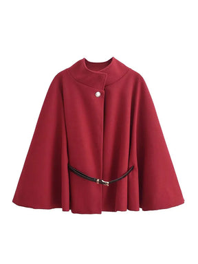 Autumn Women's Belted Long Sleeve Jacket