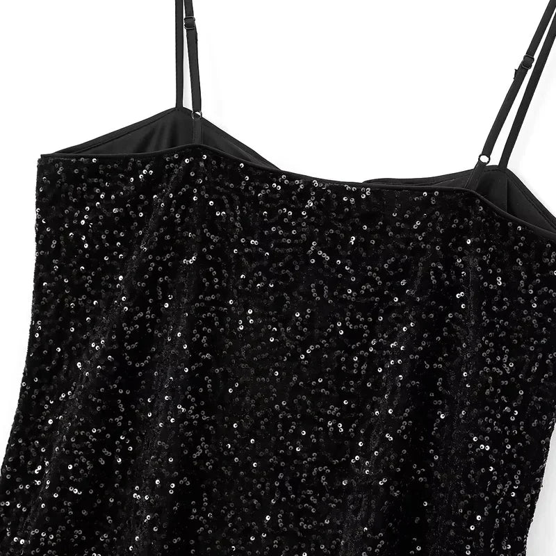 Mini Sequin Party Dress Backless - Stelar