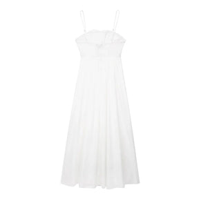 White Long Cutout Dress for Women