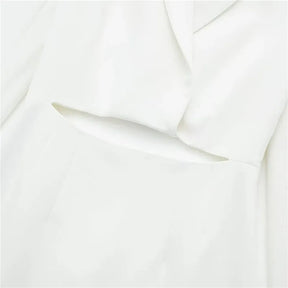 Mini White Blazer Dress for Office 2024