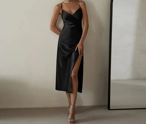 Glamour Luxe Dress with Slit