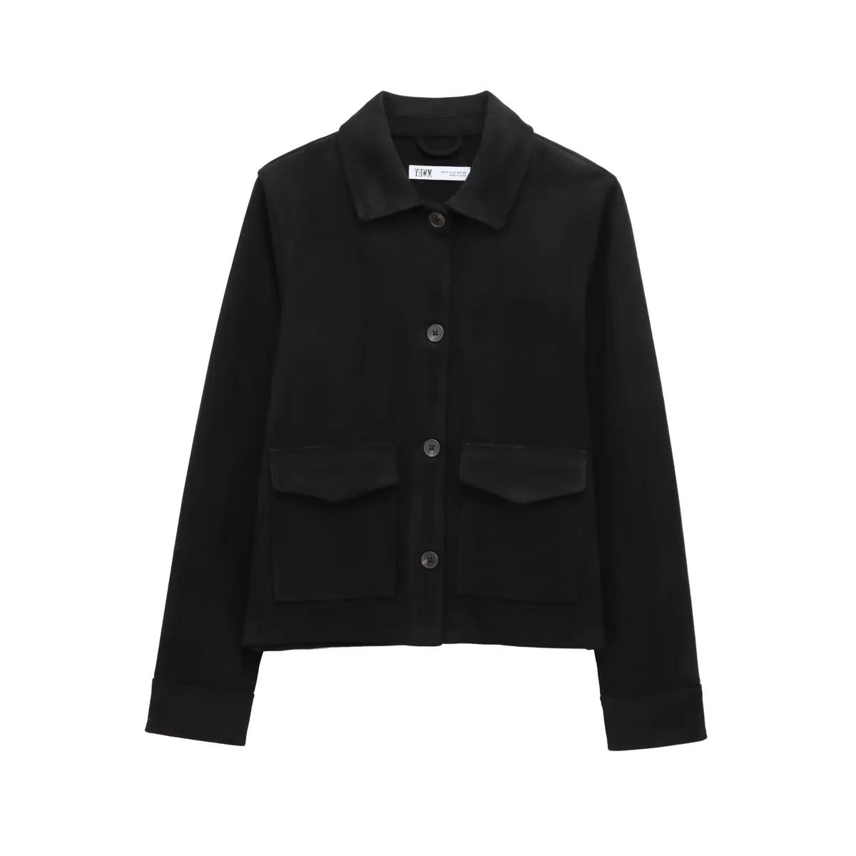 Suede Texture Casual Women Jackets with Pockets