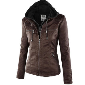 Winter Faux Leather Jacket Women Casual Basic Coats 2022 Ladies Basic Jackets Waterproof Windproof Coats Female Ropa de Mujer