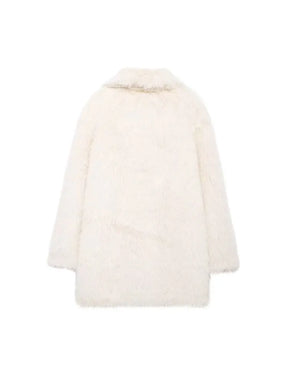 Luxurious Faux Fur Oversized Long Jacket for Women