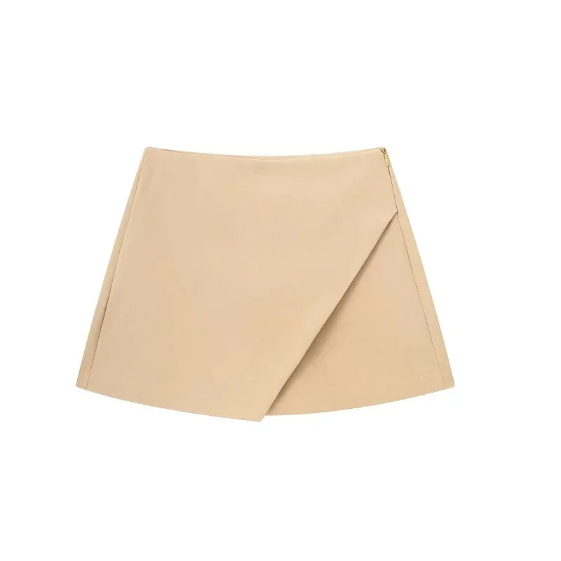 High-Waisted Asymmetrical Women's Skirt