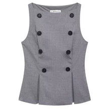 Elegant Gray Women's Vest - Fall 2024