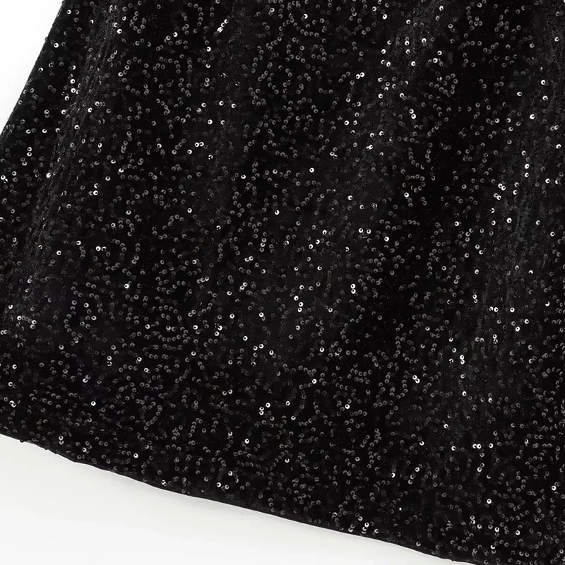 Mini Sequin Party Dress Backless - Stelar