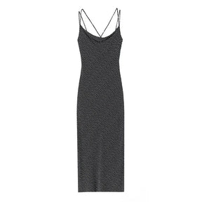 Midi Polka Dot Sleeveless Dress - Women's