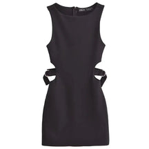 Mini Black Elegant Dress with Belt Deise - Isabella