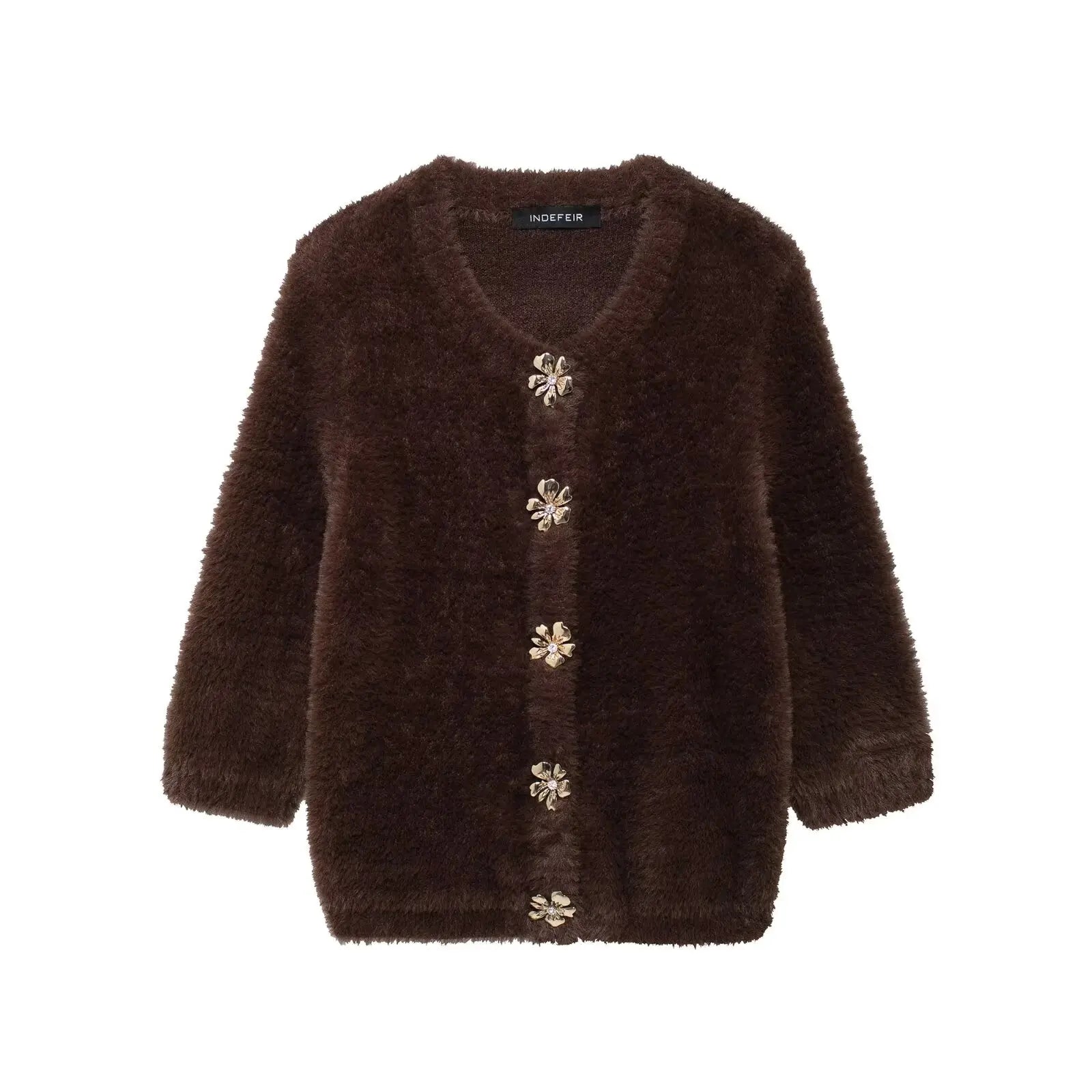 Autumn Winter Vintage Chic Women Fur Cardigan