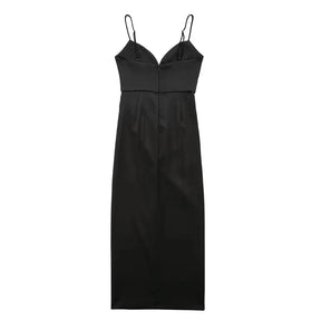 Black Backless Long Dress for Party