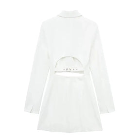 Mini White Blazer Dress for Office 2024