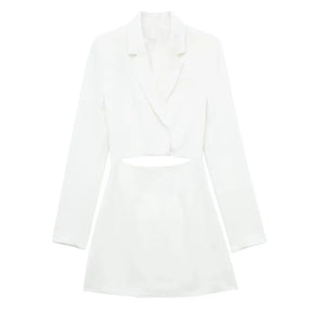 Mini White Blazer Dress for Office 2024