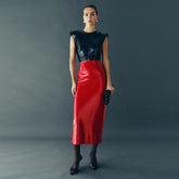 Maxi Skirt with Red Sequins